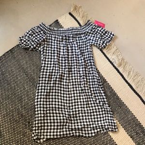 NWT Off The Shoulder Gingham Dress